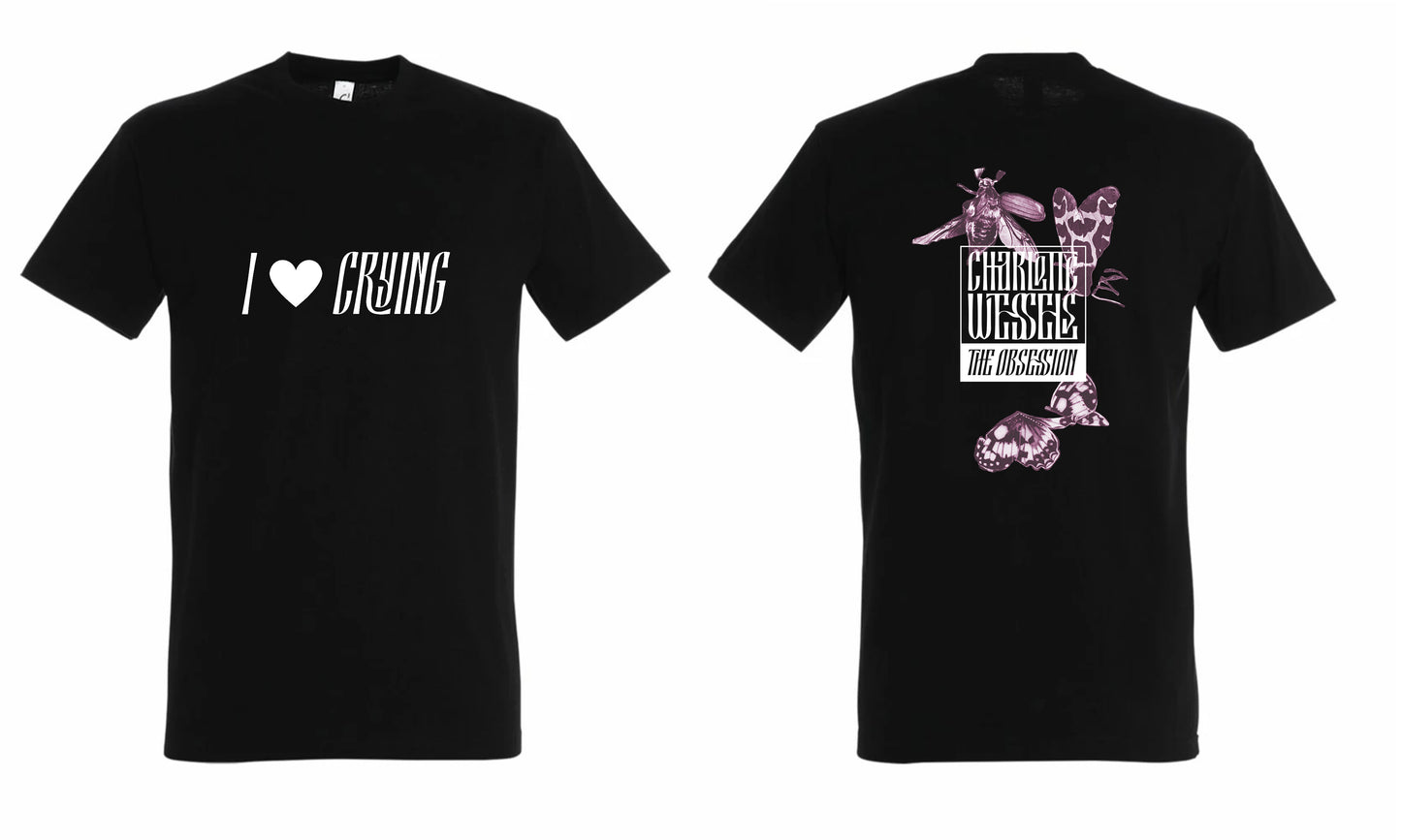 T-shirt I love crying (black or white)