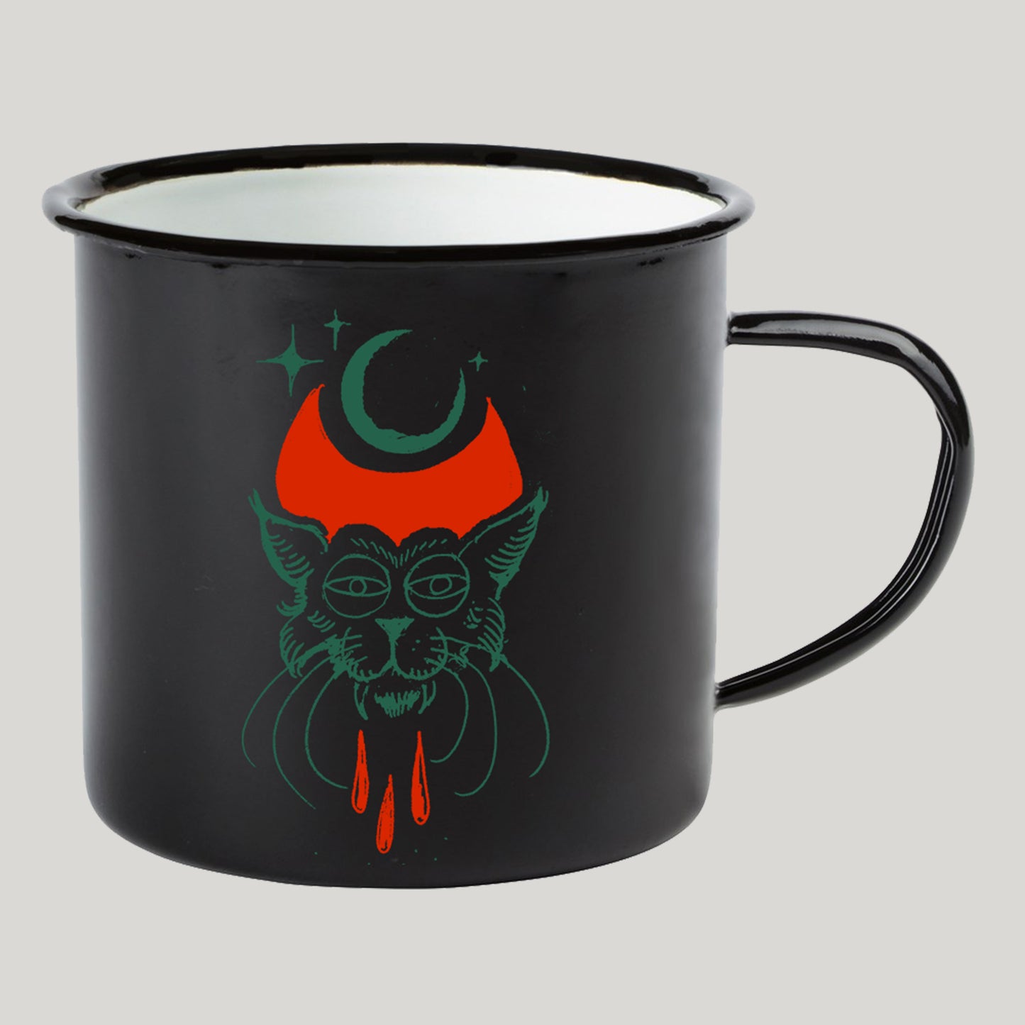 Cult Cat Iggy Retro Enamel Mug (Presale)